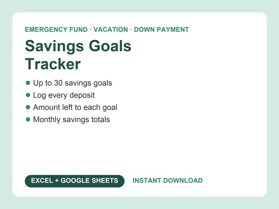 Savings Goals Tracker preview
